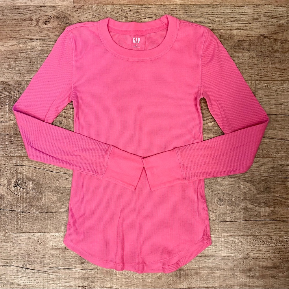 GAP Waffle Knit Long Sleeve Top XS